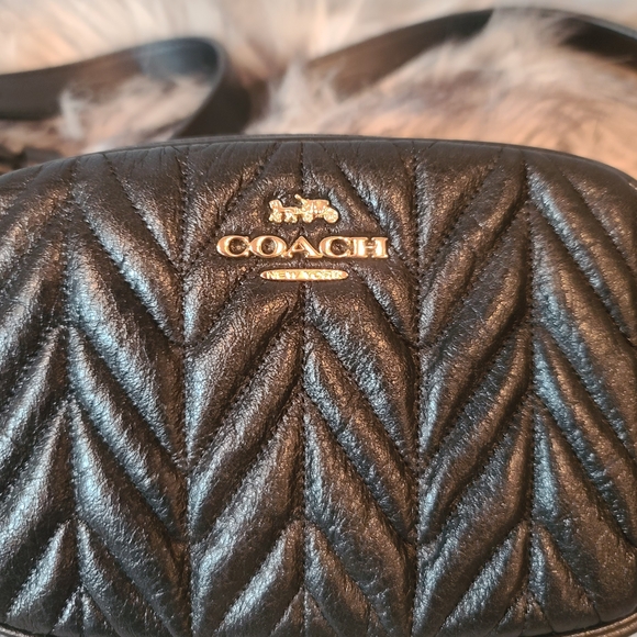 Coach Black Quilted Leather Convertible Crossbody Bag - Picture 2 of 7